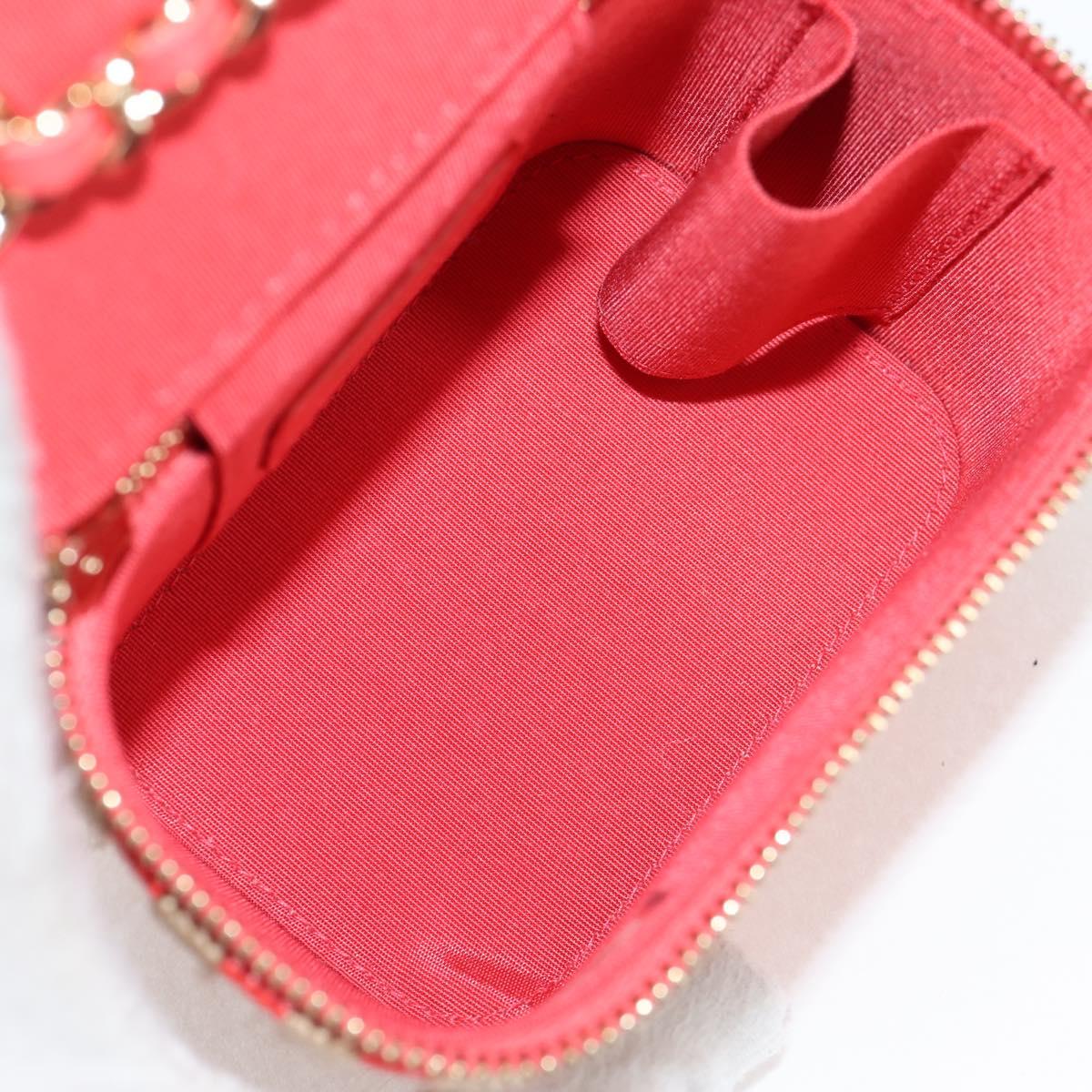 Chanel Red Canvas Vanity