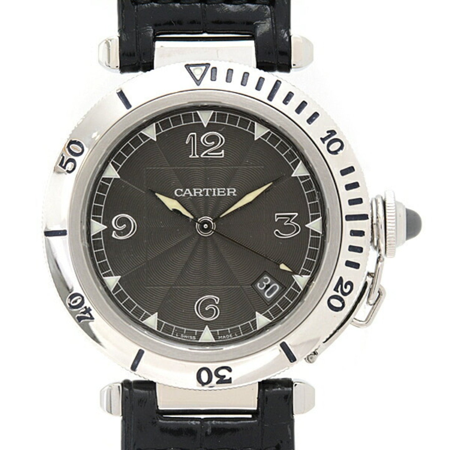 Cartier Black Steel Pasha