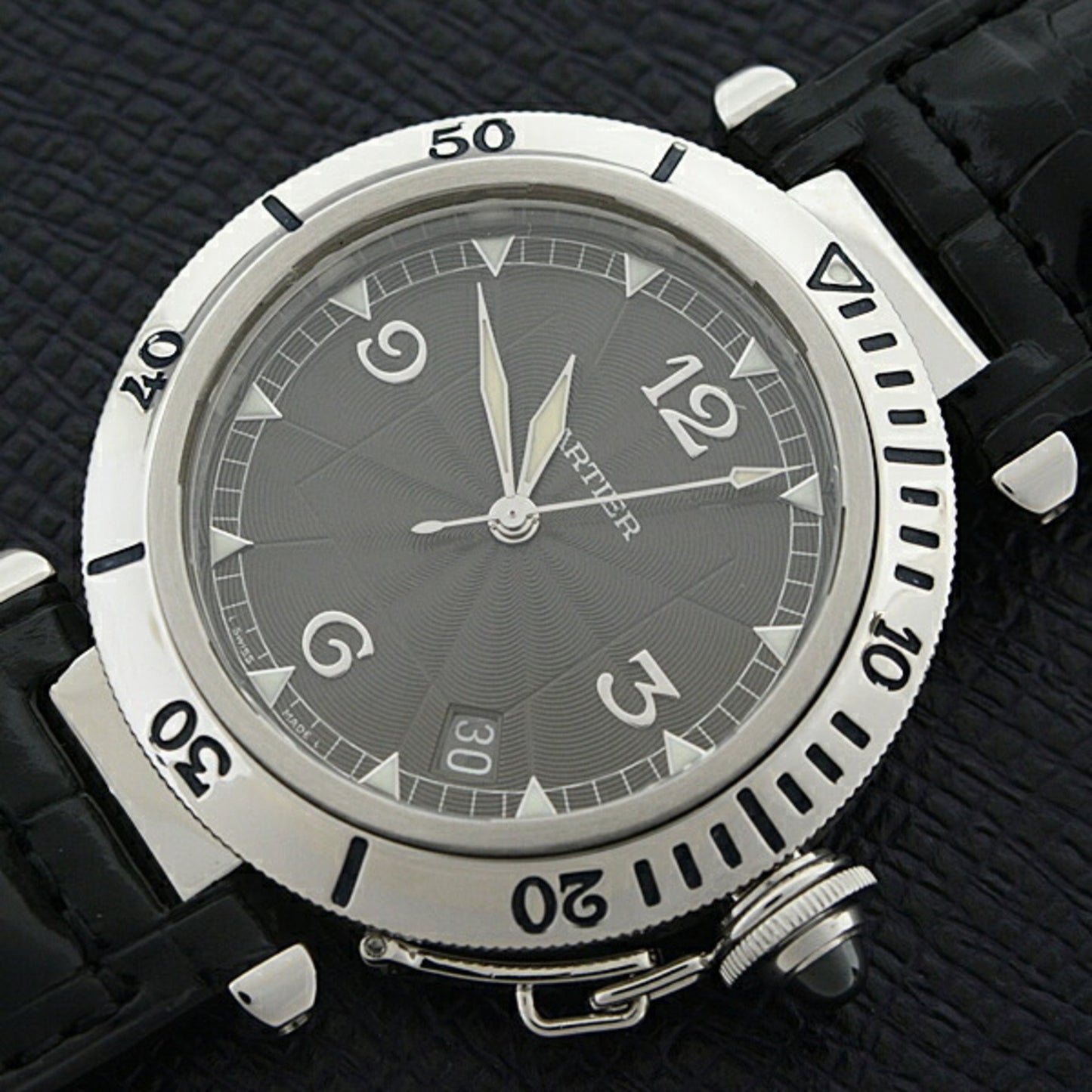 Cartier Black Steel Pasha
