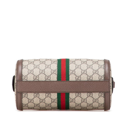 Gucci Brown Canvas, Leather Ophidia