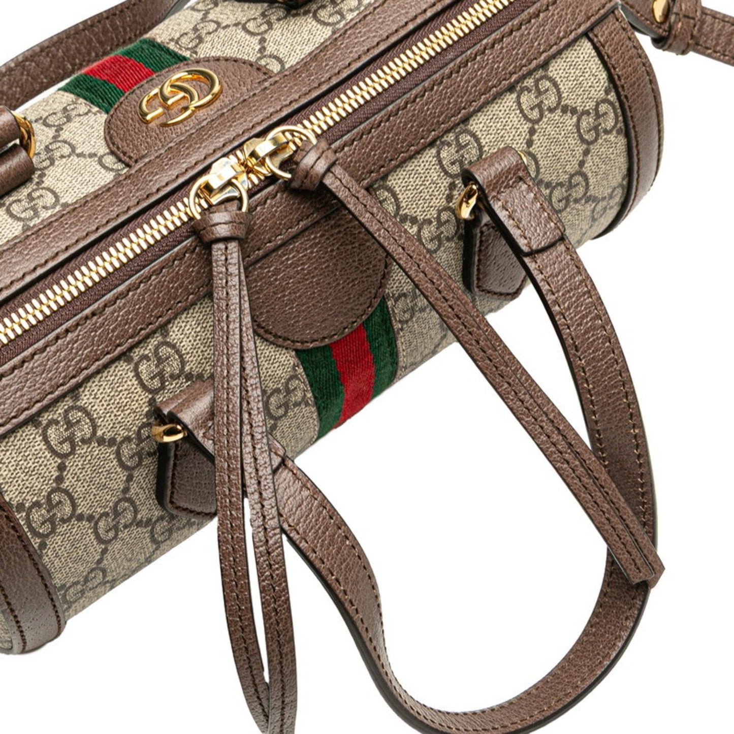 Gucci Brown Canvas, Leather Ophidia