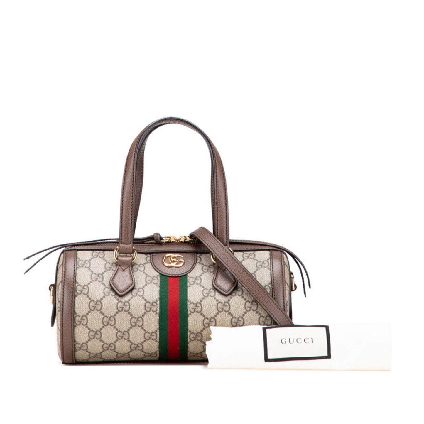 Gucci Brown Canvas, Leather Ophidia
