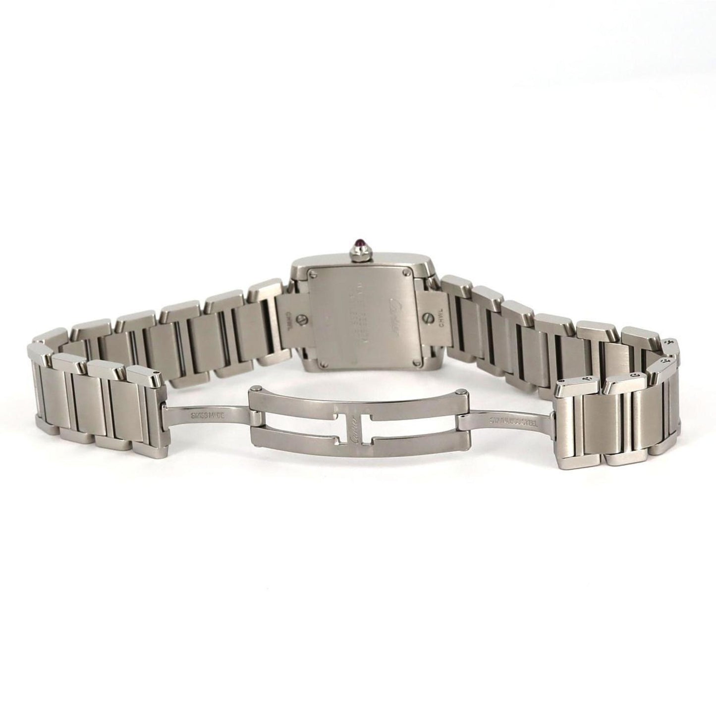 Cartier Pink Steel Tank Française