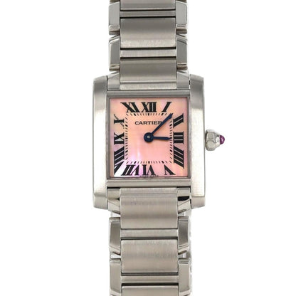 Cartier White Rose Gold Tank Louis Cartier