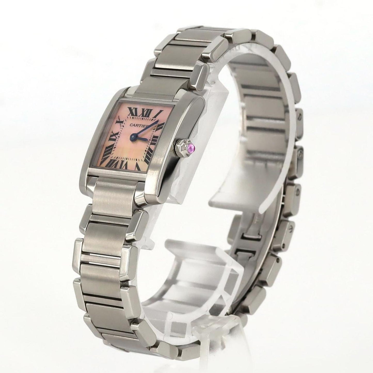 Cartier Pink Steel Tank Française