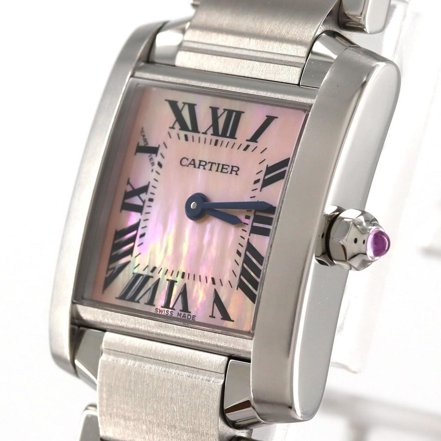 Cartier Pink Steel Tank Française