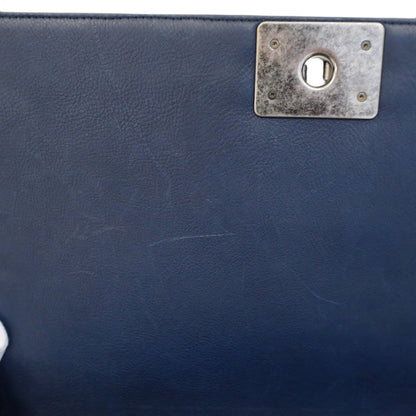 Chanel Blue Leather Boy