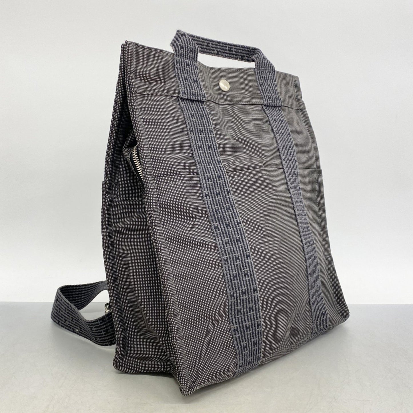 Hermès Gray Canvas Herline