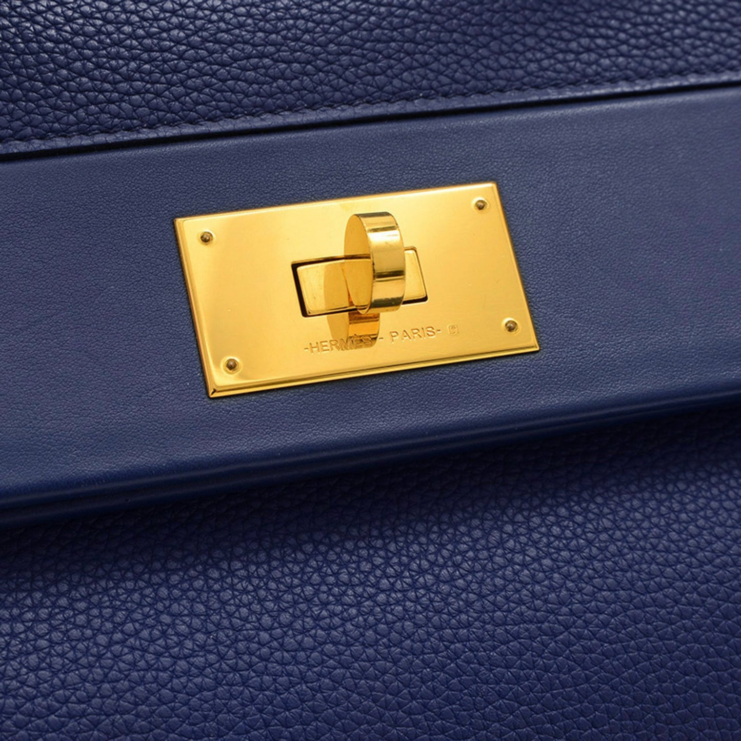 Hermès Blue Leather Handbag