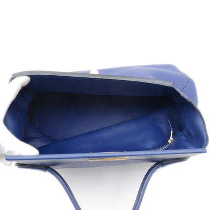 Hermès Blue Leather Handbag