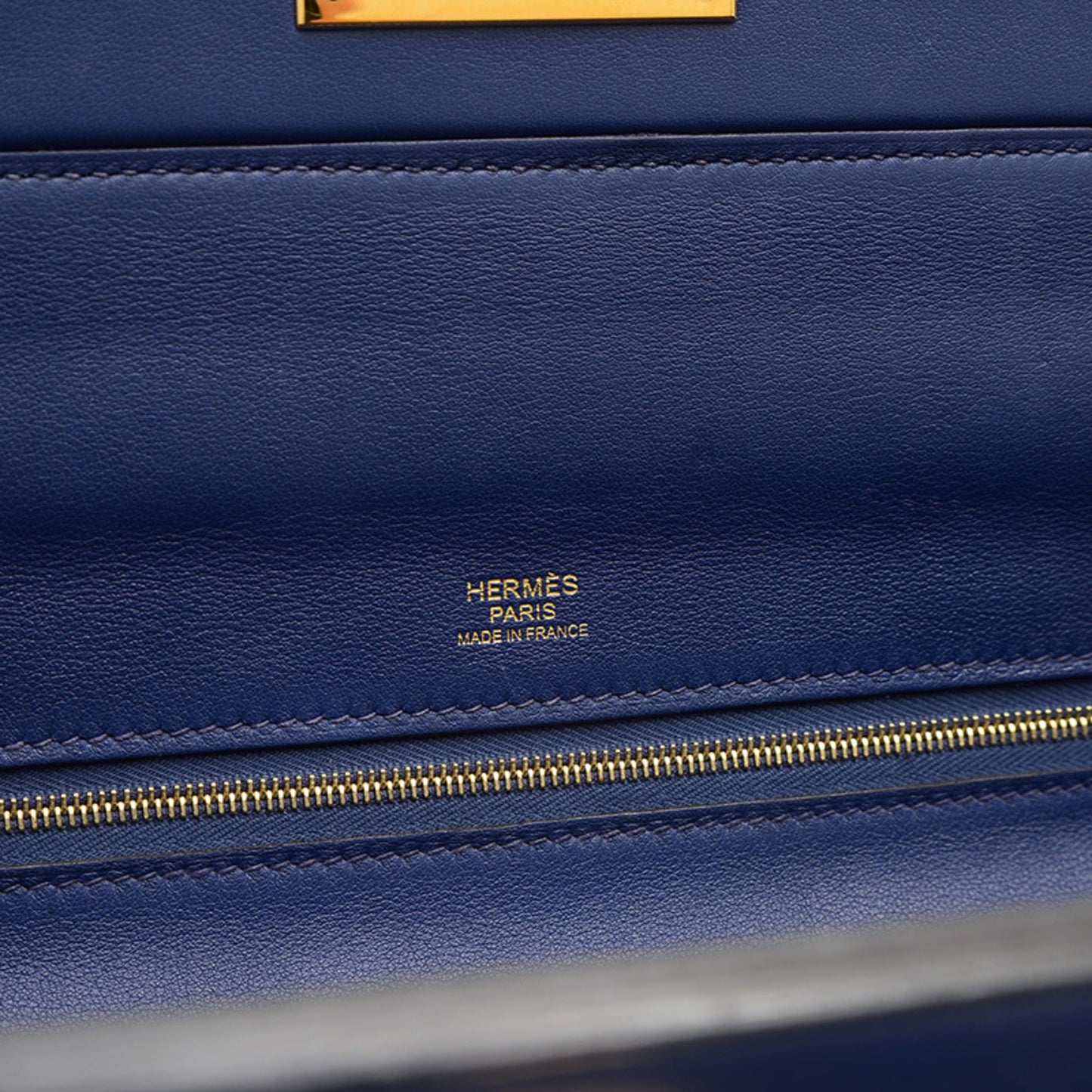 Hermès Blue Leather Handbag