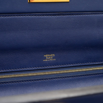 Hermès Blue Leather Handbag