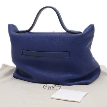 Hermès Blue Leather Handbag