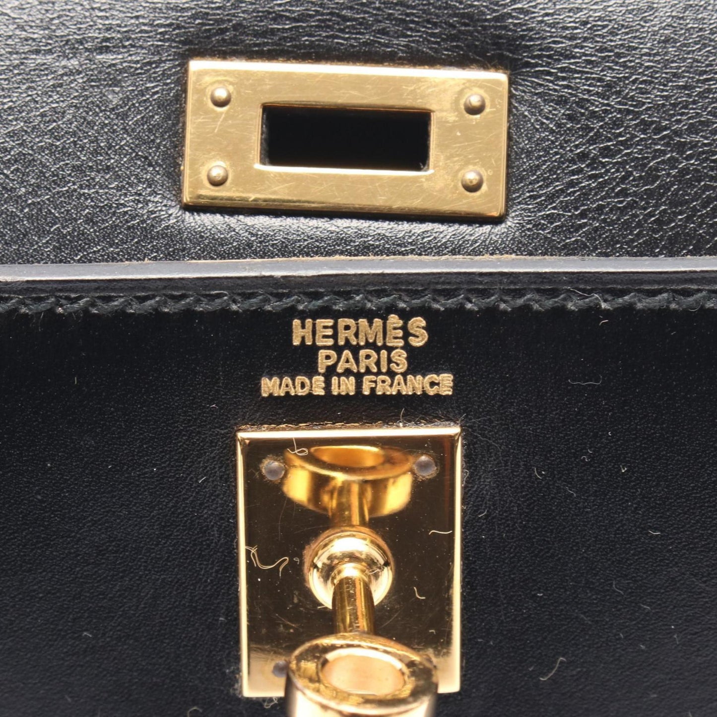 Hermès Black Leather Kelly