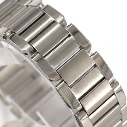 Cartier Silver Steel Tank Anglaise