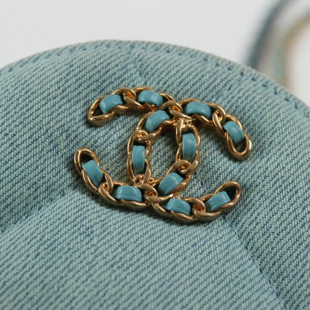 Chanel Blue Canvas Ronde