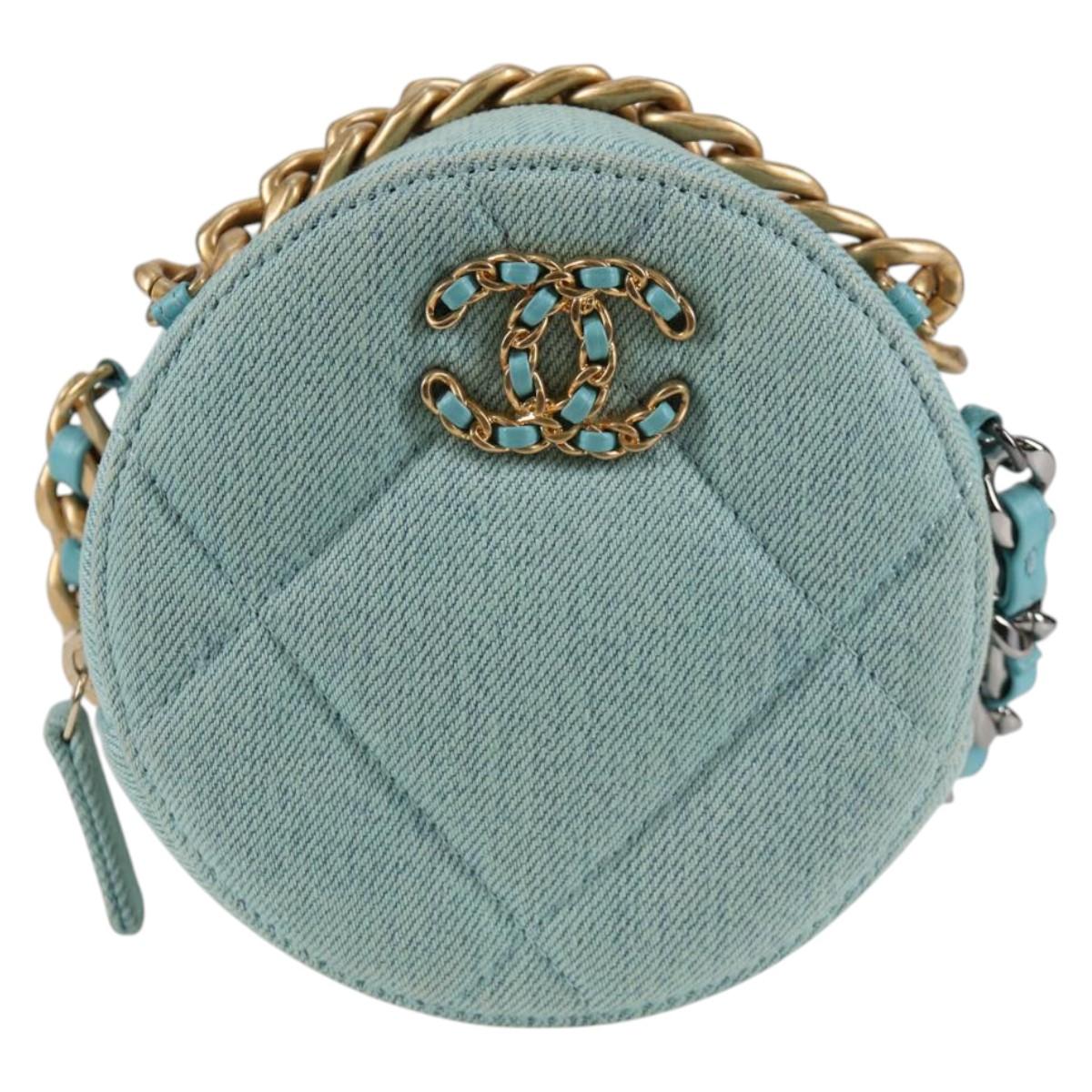 Chanel Blue Canvas Ronde
