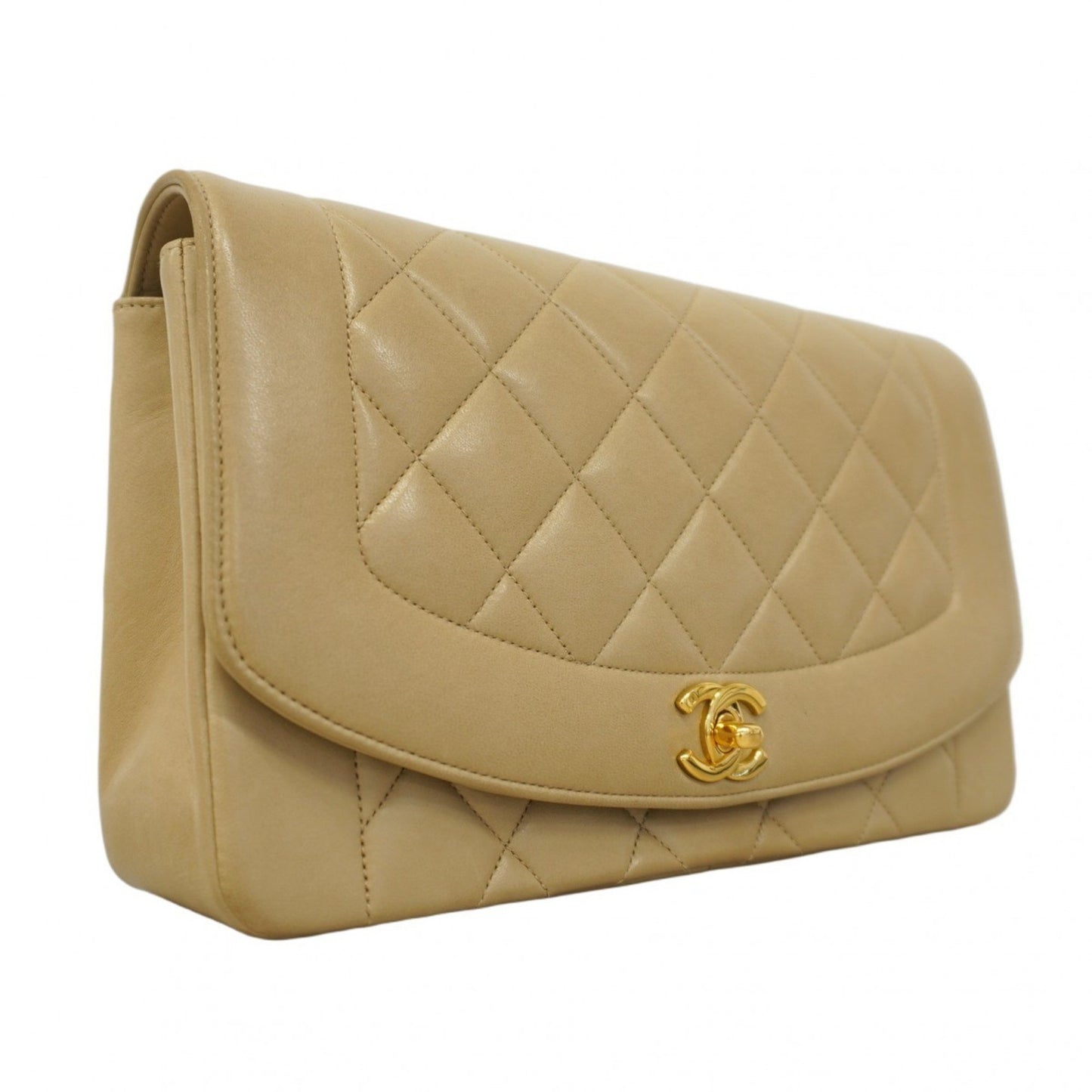 Chanel Brown Leather Diana