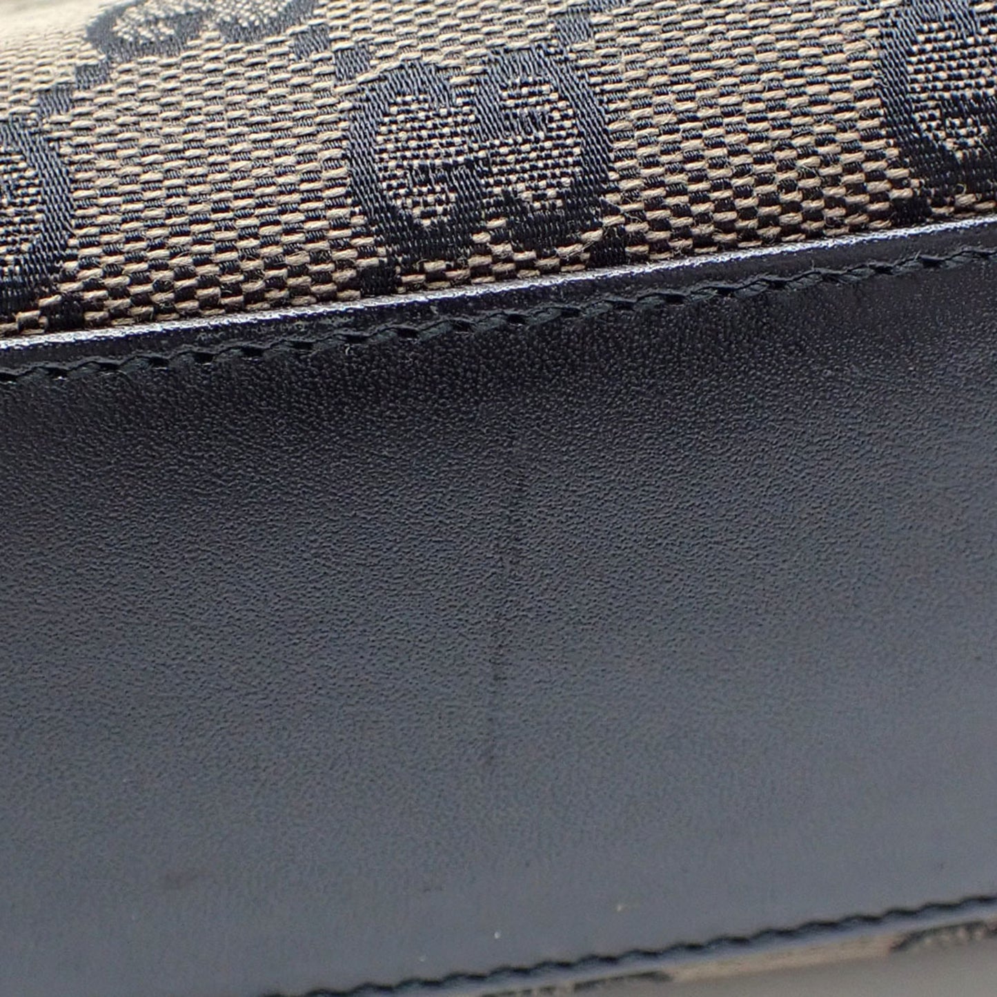 Gucci Brown Canvas, Leather Jackie