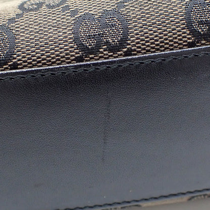 Gucci Brown Canvas, Leather Jackie