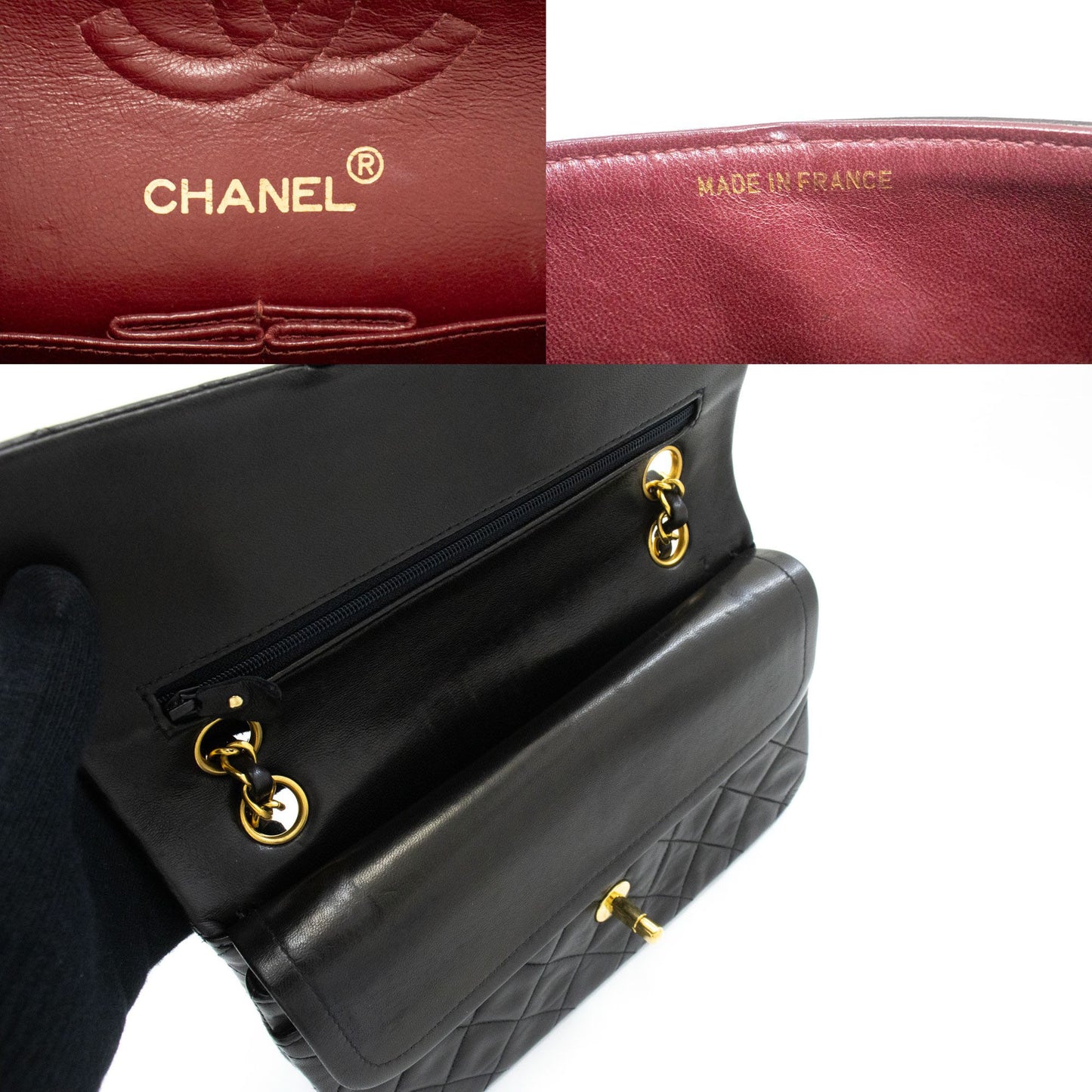 Chanel Black Leather Timeless