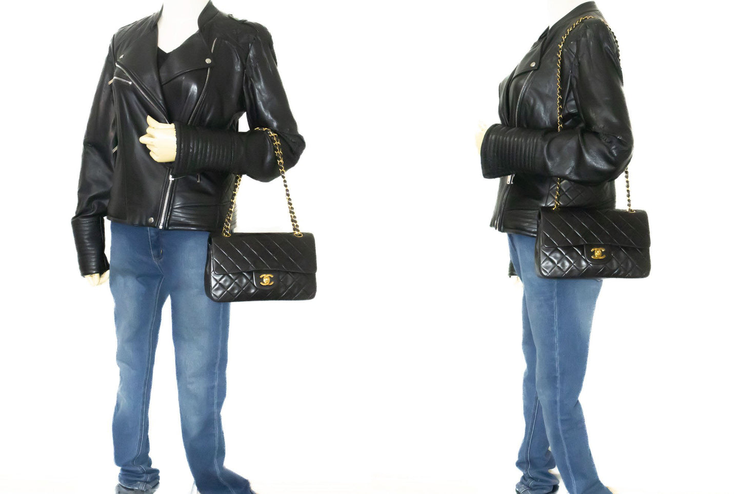 Chanel Black Leather Timeless