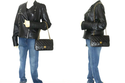 Chanel Black Leather Timeless