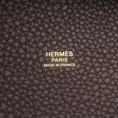 Hermès Red Leather Picotin Lock