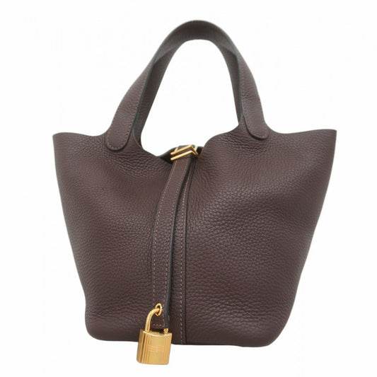 Hermès Red Leather Picotin Lock