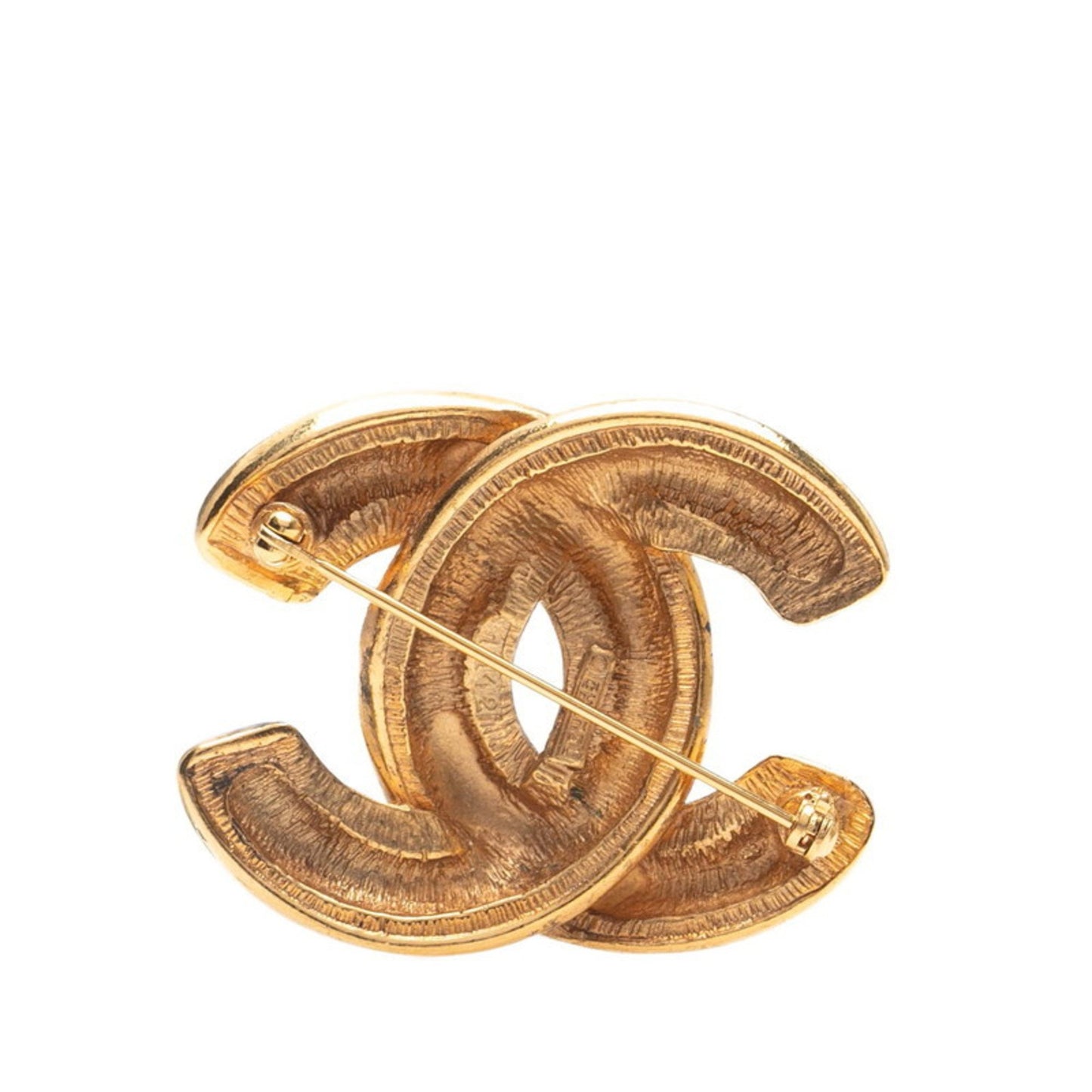Chanel Gold Gold Plated Coco Mark