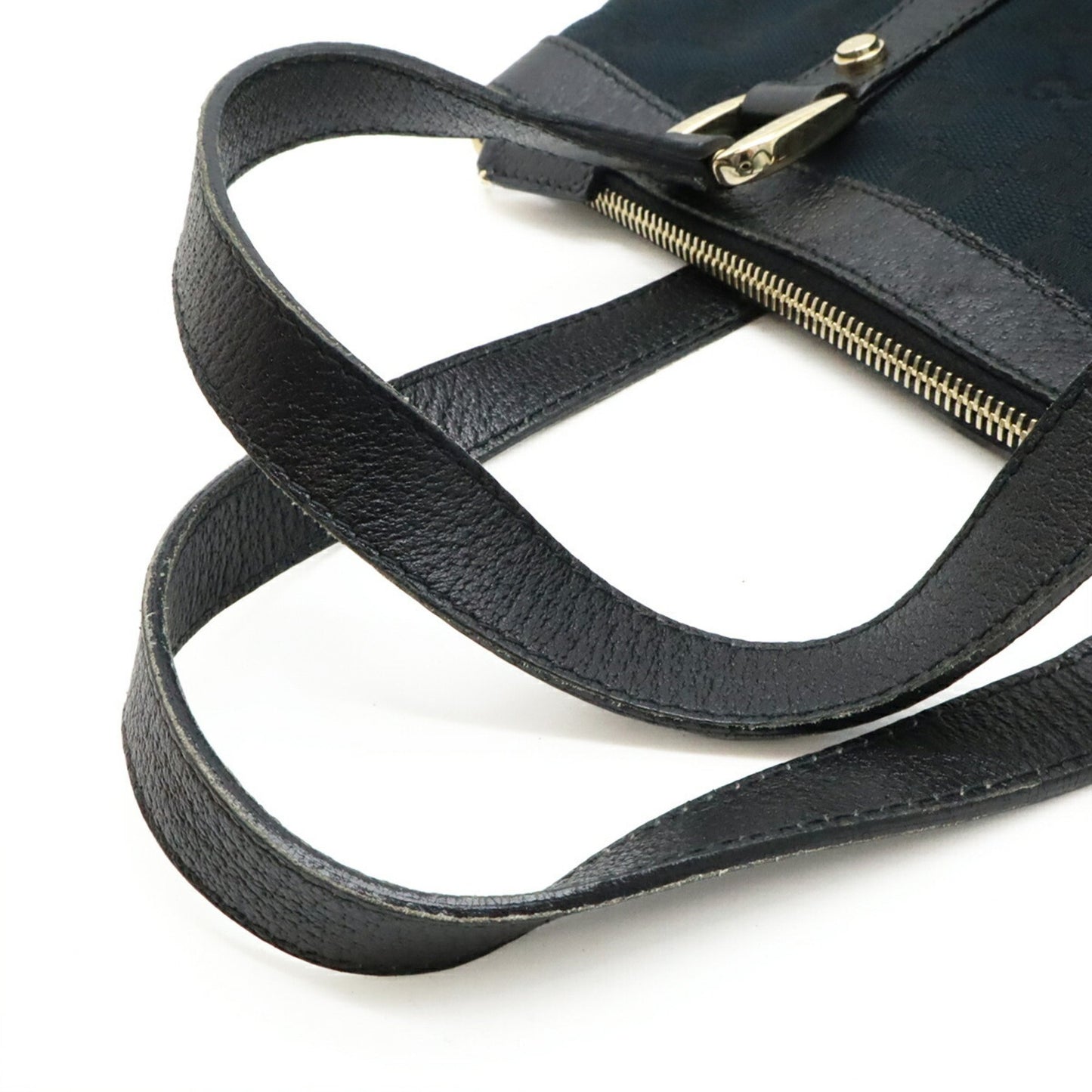 Gucci Black Canvas, Leather Gg Canvas