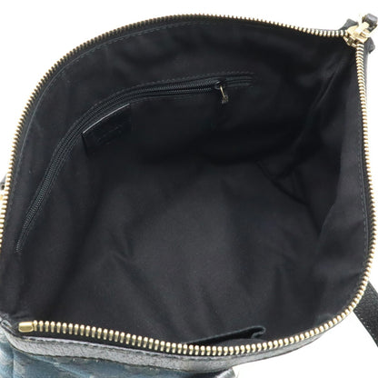 Gucci Black Canvas, Leather Gg Canvas