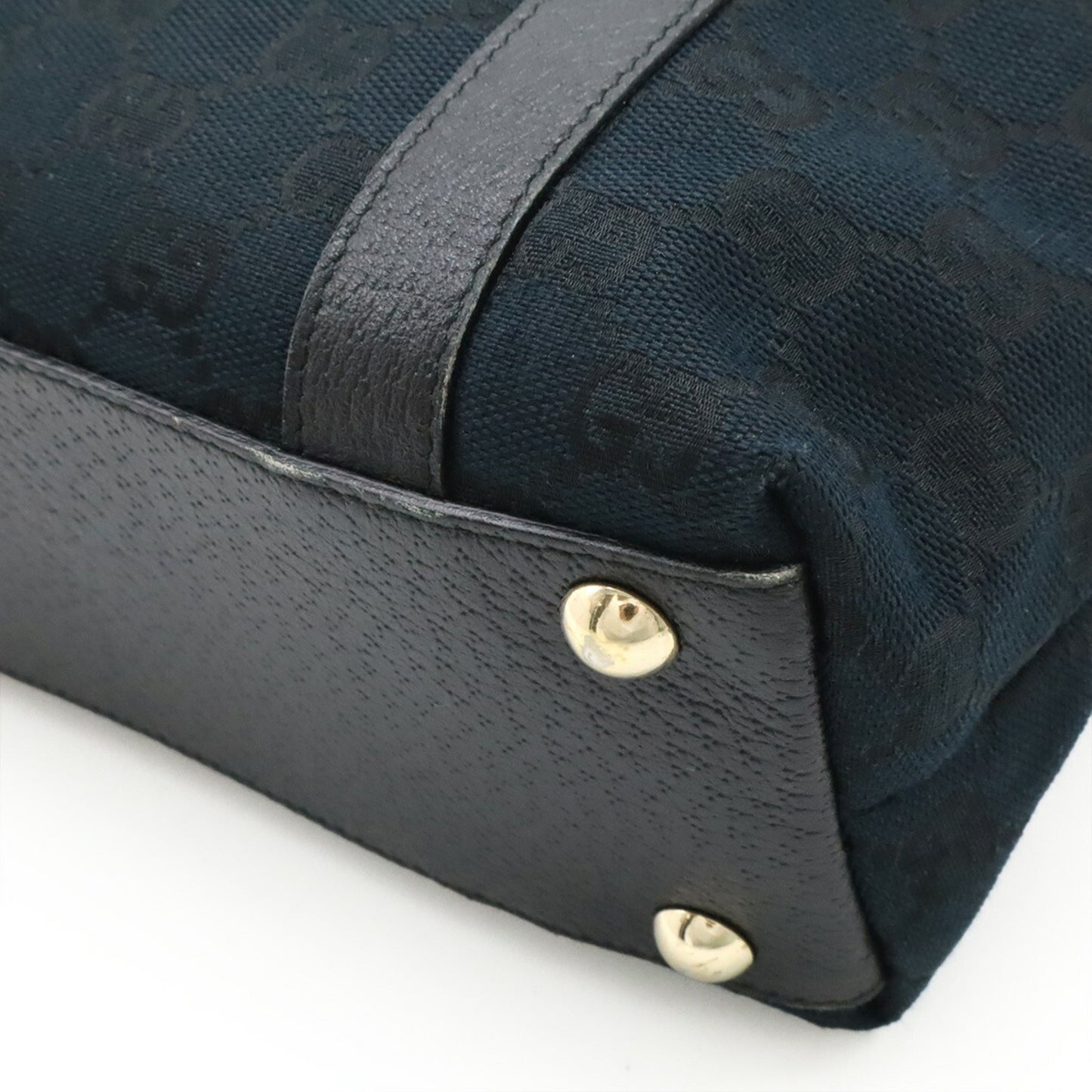 Gucci Black Canvas, Leather Gg Canvas