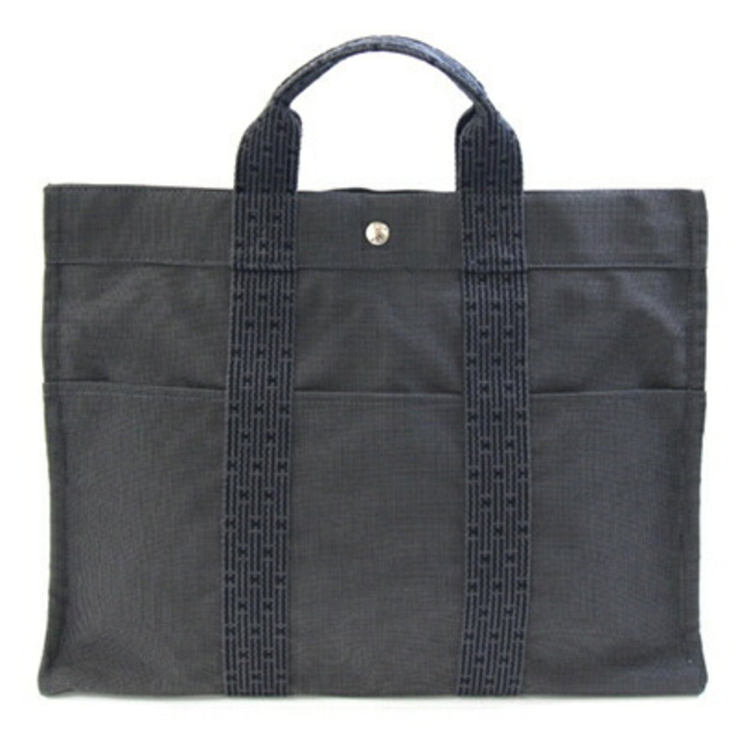 Hermès Gray Canvas Herline