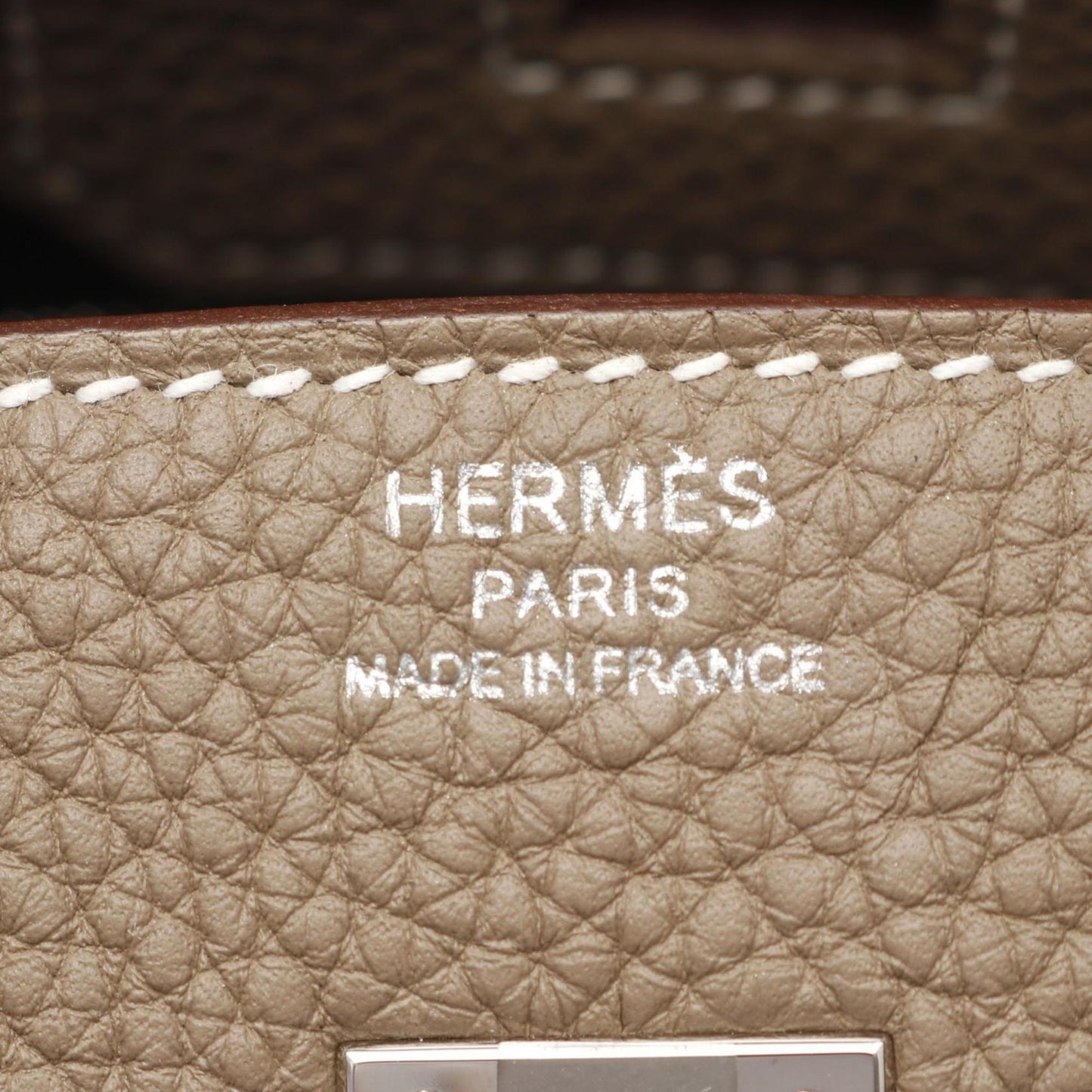 Hermès Gray Leather Birkin 25