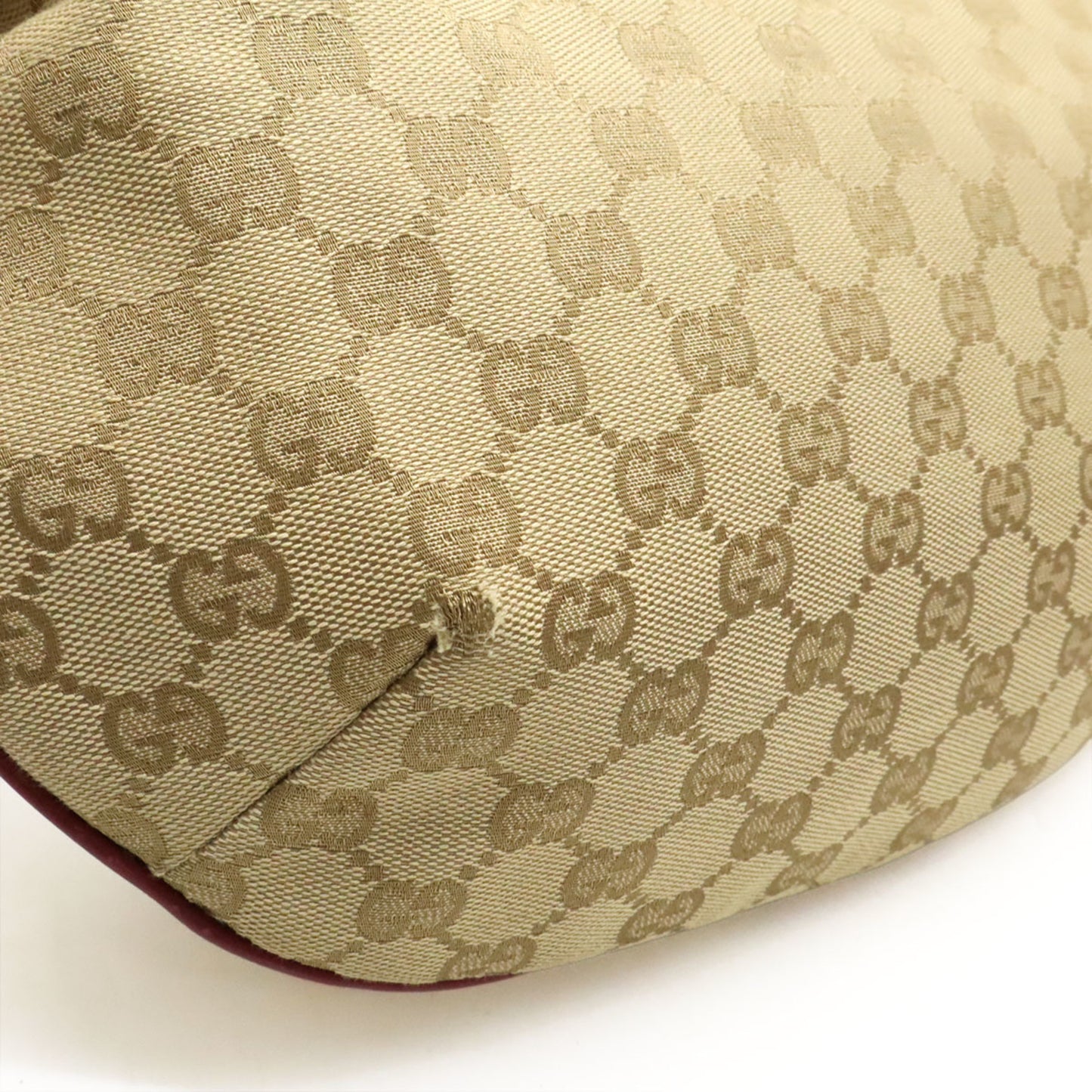 Gucci Brown Canvas, Leather Gg Canvas