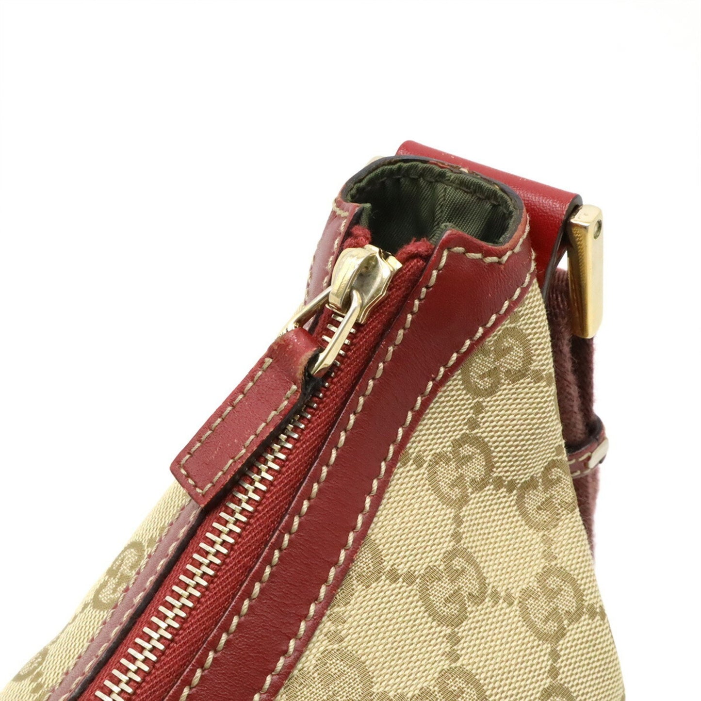 Gucci Brown Canvas, Leather Gg Canvas