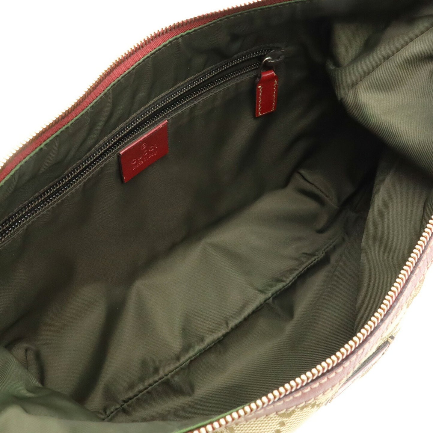 Gucci Brown Canvas, Leather Gg Canvas