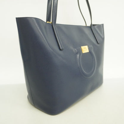 Salvatore Ferragamo Blue Leather Tote