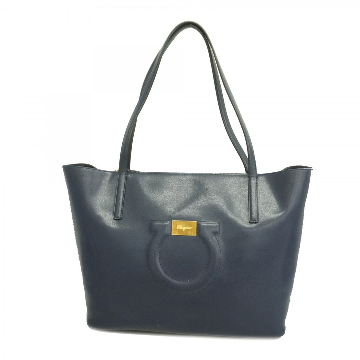 Salvatore Ferragamo Blue Leather Tote
