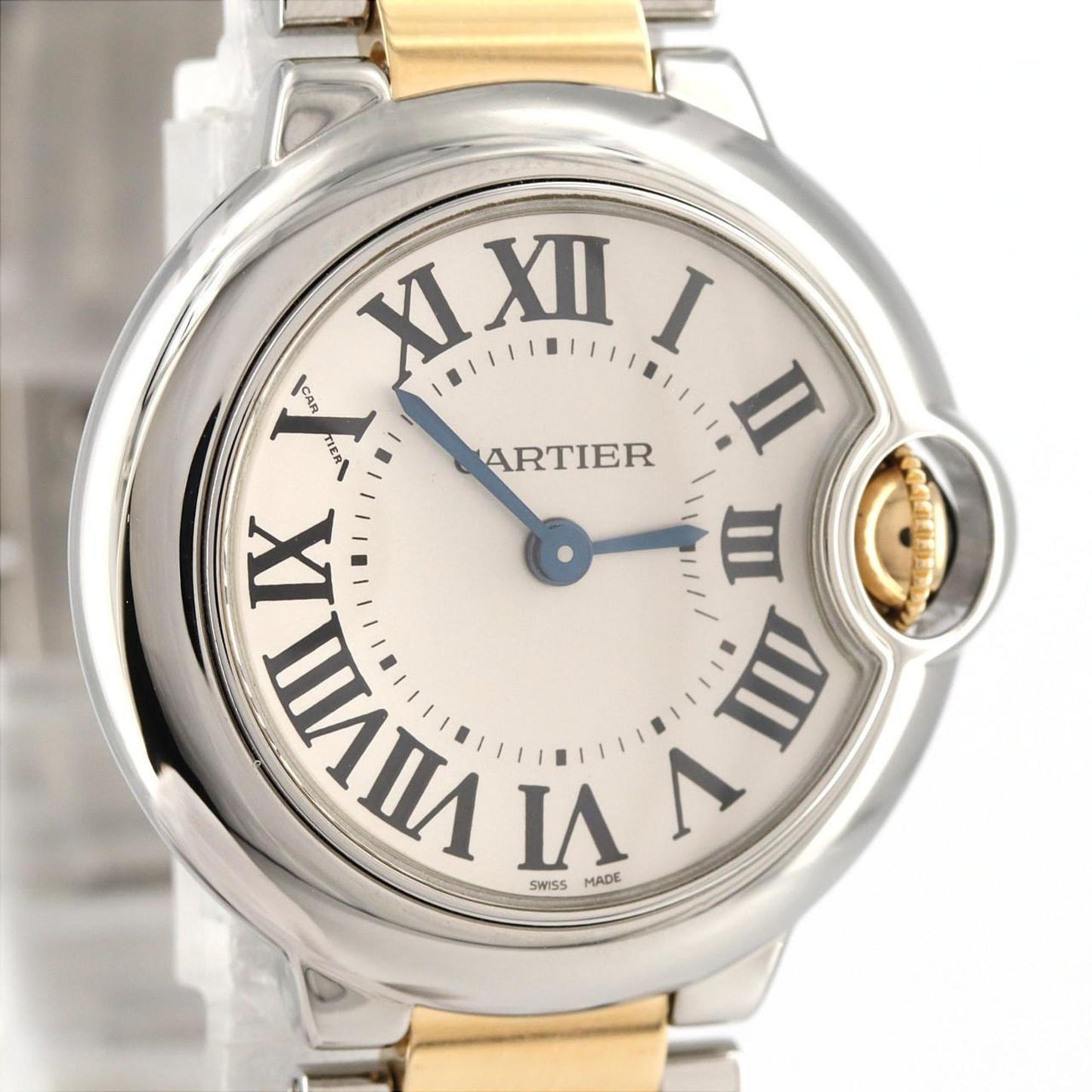 Cartier Silver Gold And Steel Ballon Bleu