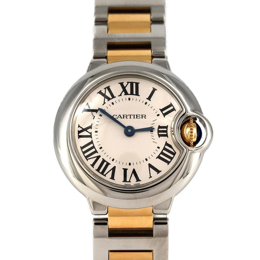 Cartier Silver Gold And Steel Ballon Bleu