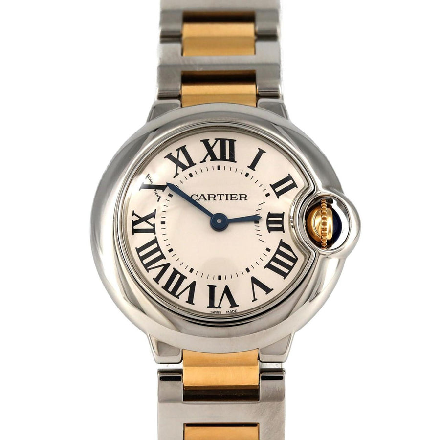 Cartier Silver Gold And Steel Ballon Bleu