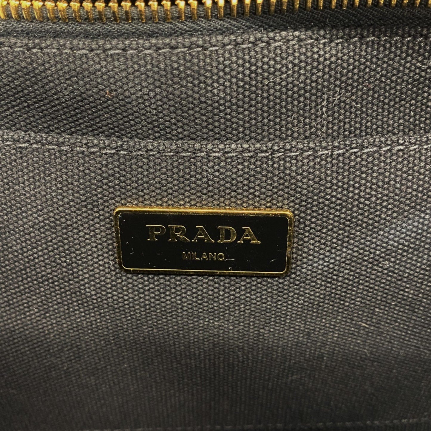 Prada Black Canvas Canapa