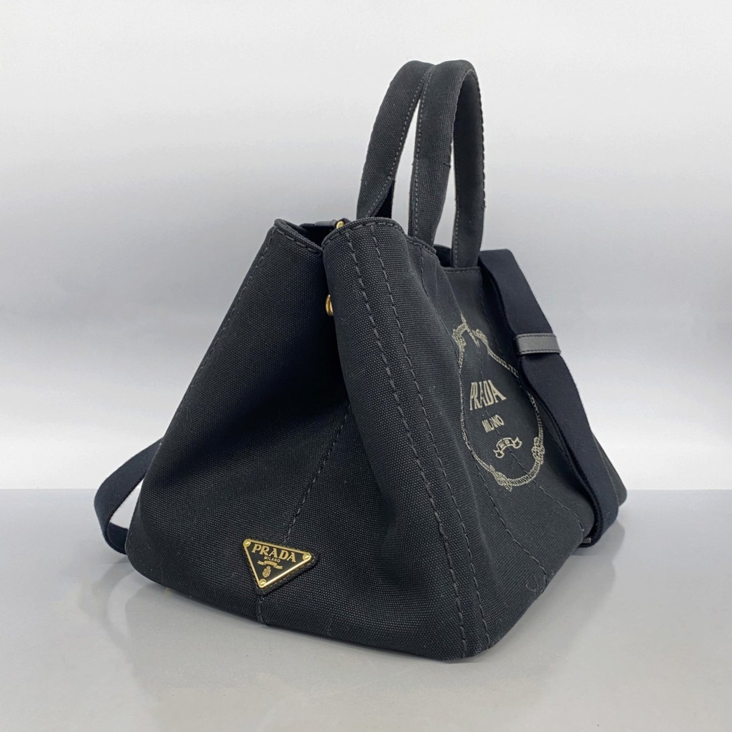 Prada Black Canvas Canapa