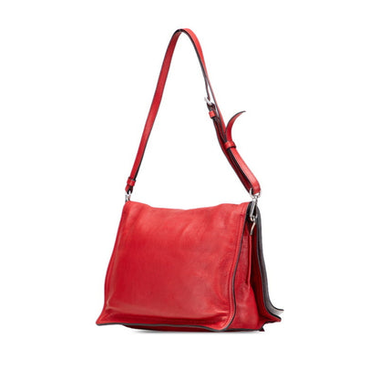 Prada Red Leather Etiquette
