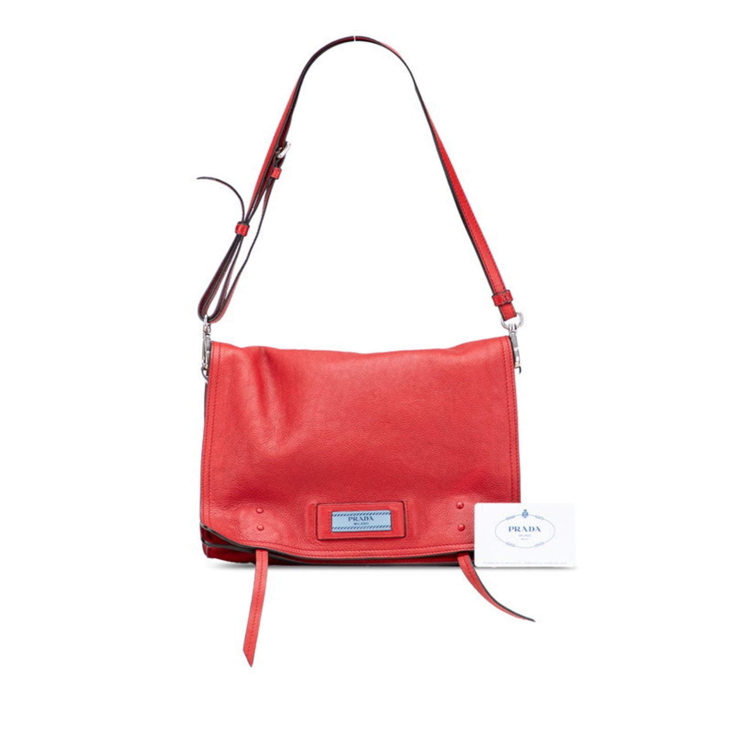 Prada Red Leather Etiquette