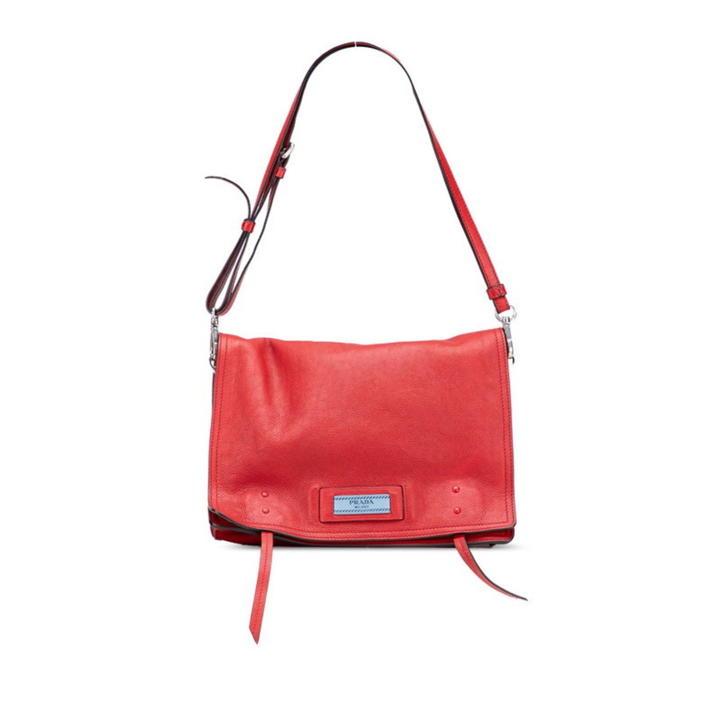 Prada Red Leather Etiquette