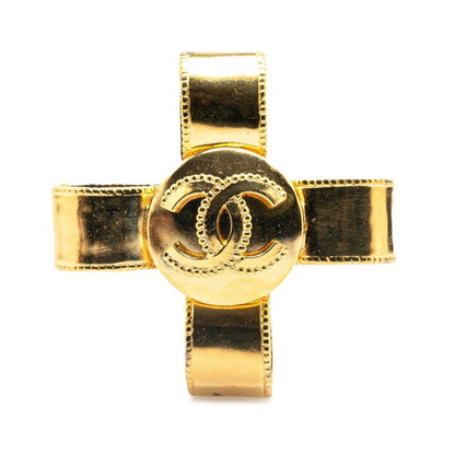 Chanel Gold Gold Plated Coco Mark