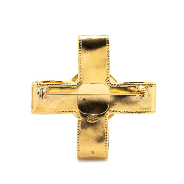 Chanel Gold Gold Plated Coco Mark